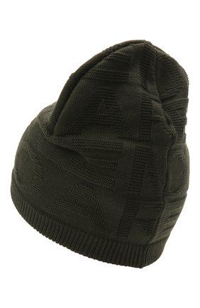 Детский комплект из шапки и шарфа EMPORIO ARMANI хаки цвета по цене 16400 руб., арт. 407512/1A762 | Фото 3 Детский комплект из шапки и шарфа EMPORIO ARMANI хаки цвета, арт. 407512/1A762 | Фото 3 (Материал: Текстиль, Шерсть, Синтетический материал)
