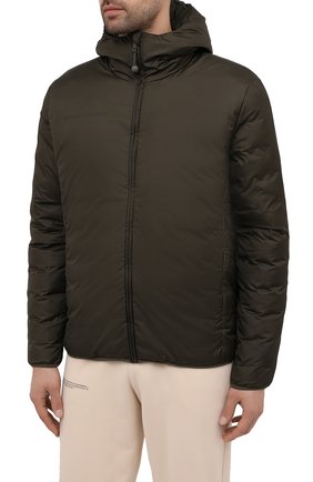 Мужского куртка PANGAIA хаки цвета, арт. FDM0002-101-WBN01 | Фото 6 (Кросс-КТ: Куртка; Женское Кросс-КТ: Куртка-спорт; Материал внешний: Хлопок; Стили: Спорт-шик)