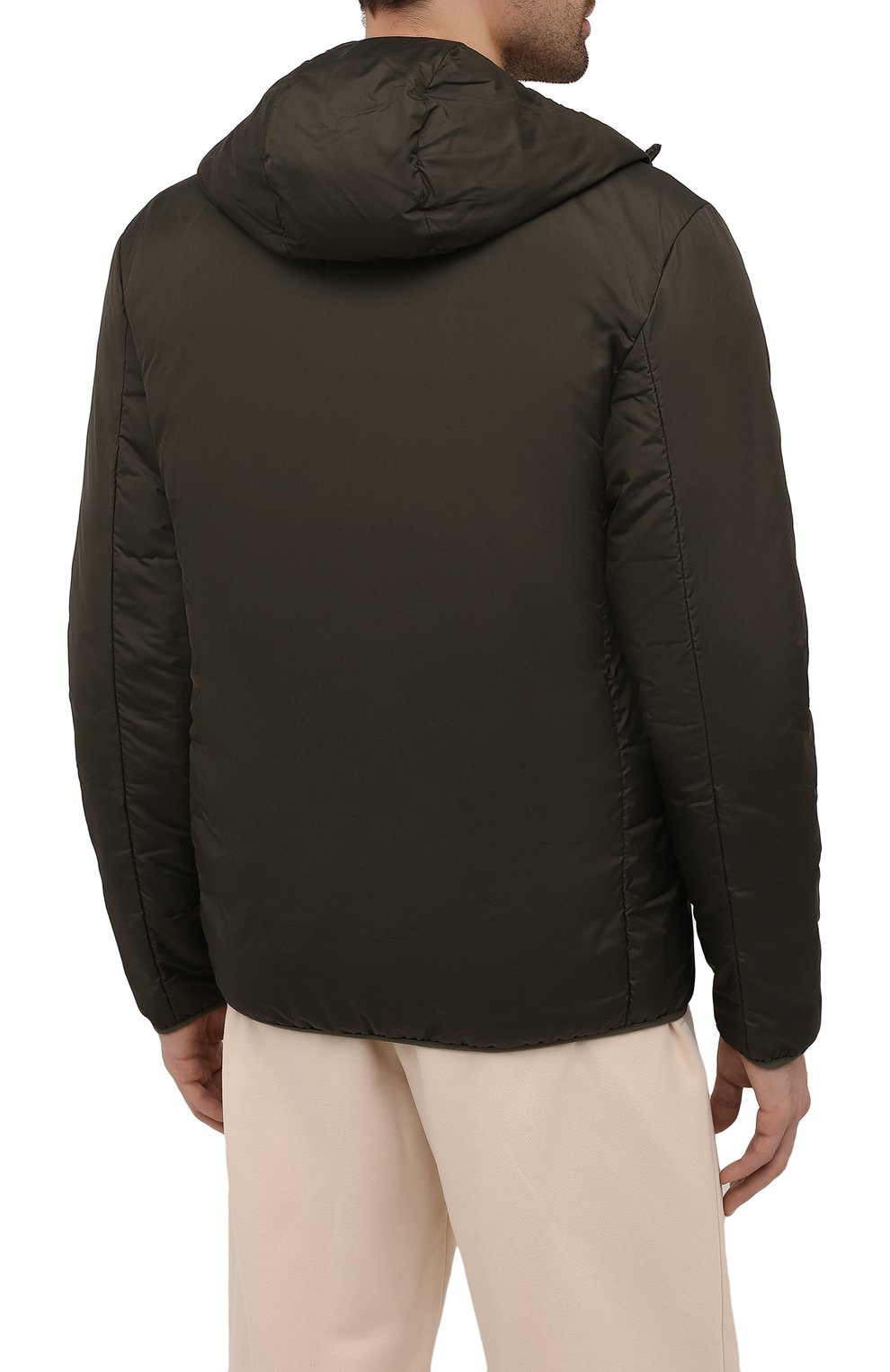 Мужского куртка PANGAIA хаки цвета, арт. FDM0002-101-WBN01 | Фото 7 (Кросс-КТ: Куртка; Женское Кросс-КТ: Куртка-спорт; Материал внешний: Хлопок; Стили: Спорт-шик)