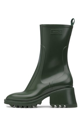 Женские резиновые ботильоны betty CHLOÉ хаки цвета по цене 38100 руб., арт. C19W239/G8 | Фото 1 Женские резиновые ботильоны betty CHLOÉ хаки цвета, арт. C19W239/G8 | Фото 1