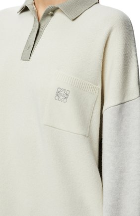 Женское поло LOEWE белого цвета по цене 65550 руб., арт. S359Y14K27/ | Фото 2 Женское поло LOEWE белого цвета, арт. S359Y14K27/ | Фото 2