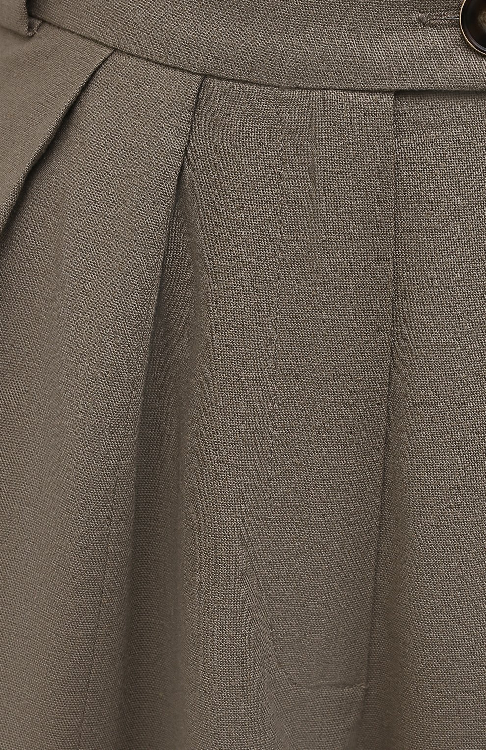 Женские шорты изо льна и хлопка LESYANEBO серого цвета, арт. SS21/Н-469/L | Фото 5 (Женское Кросс-КТ: Шорты-одежда; Кросс-КТ: Широкие; Региональные ограничения белый список (Axapta Mercury): RU; Материал внешний: Хлопок; Длина Ж (юбки, платья, шорты): Миди; Материал подклада: Вискоза; Стили: Романтичный)