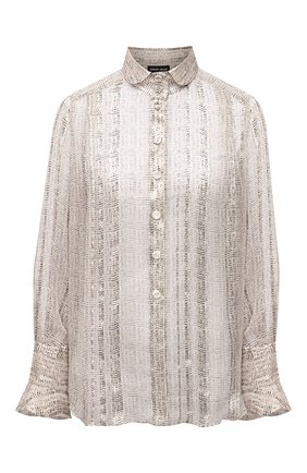 Женская шелковая рубашка GIORGIO ARMANI бежевого цвета по цене 145000 руб., арт. 1WHCCZ05/TZ937 | Фото 1 Женская шелковая рубашка GIORGIO ARMANI бежевого цвета, арт. 1WHCCZ05/TZ937 | Фото 1