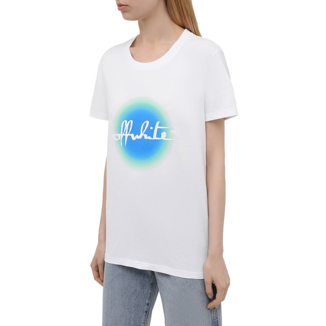 фото Хлопковая футболка off-white