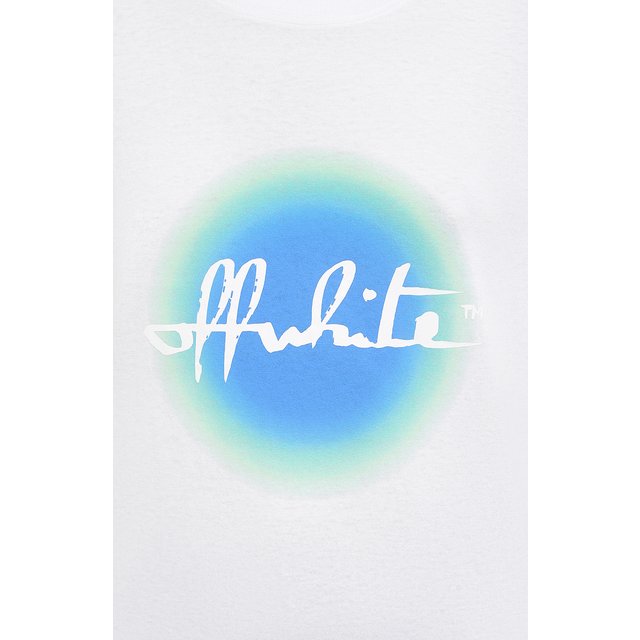 фото Хлопковая футболка off-white