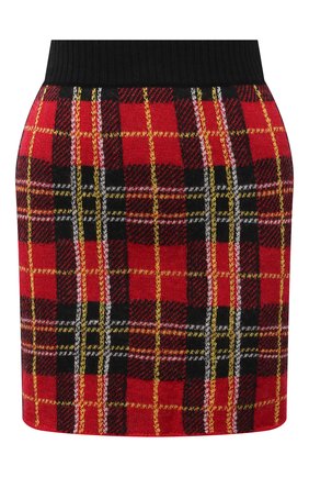 Женская шерстяная юбка REDVALENTINO красного цвета по цене 36800 руб., арт. WR3KG00E/63C | Фото 1 Женская шерстяная юбка REDVALENTINO красного цвета, арт. WR3KG00E/63C | Фото 1 (Материал внешний: Шерсть; Женское Кросс-КТ: Юбка-одежда; Кросс-КТ: Трикотаж; Длина Ж (юбки, платья, шорты): Мини; Стили: Кэжуэл)