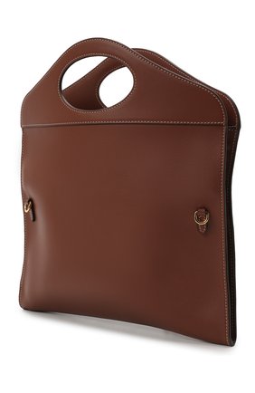 Женская сумка pocket BURBERRY коричневого цвета по цене 105000 руб., арт. 8041253 | Фото 8 Женская сумка pocket BURBERRY коричневого цвета, арт. 8041253 | Фото 8 (Сумки-технические: Сумки через плечо; Размер: medium; Материал: Натуральная кожа; Ремень/цепочка: На ремешке)