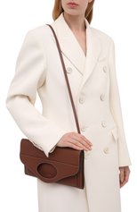Женская сумка pocket BURBERRY коричневого цвета, арт. 8041253 | Фото 5 (Сумки-технические: Сумки через плечо; Размер: medium; Материал: Натуральная кожа; Ремень/цепочка: На ремешке)