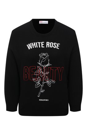 Женский пуловер REDVALENTINO черного цвета по цене 36800 руб., арт. WR3KC08W/63H | Фото 1 Женский пуловер REDVALENTINO черного цвета, арт. WR3KC08W/63H | Фото 1