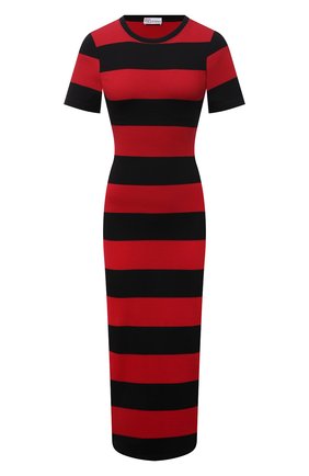 Женское хлопковое платье REDVALENTINO красного цвета по цене 44600 руб., арт. WR3MJ07G/61N | Фото 1 Женское хлопковое платье REDVALENTINO красного цвета, арт. WR3MJ07G/61N | Фото 1