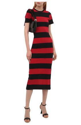 Женское хлопковое платье REDVALENTINO красного цвета по цене 44600 руб., арт. WR3MJ07G/61N | Фото 2 Женское хлопковое платье REDVALENTINO красного цвета, арт. WR3MJ07G/61N | Фото 2