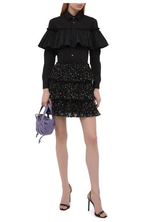 Женская плиссированная юбка REDVALENTINO черного цвета по цене 57800 руб., арт. WR3RAG20/60H | Фото 2 Женская плиссированная юбка REDVALENTINO черного цвета, арт. WR3RAG20/60H | Фото 2
