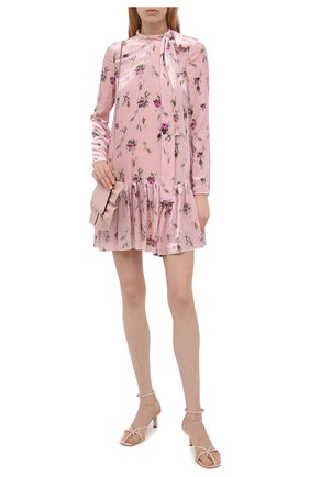 Женское платье из вискозы и шелка REDVALENTINO светло-розового цвета по цене 79950 руб., арт. WR3VAAM5/601 | Фото 2 Женское платье из вискозы и шелка REDVALENTINO светло-розового цвета, арт. WR3VAAM5/601 | Фото 2