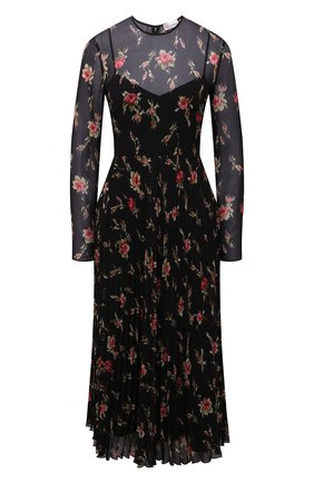 Женское платье REDVALENTINO черного цвета по цене 89150 руб., арт. WR3VAAR0/602 | Фото 1 Женское платье REDVALENTINO черного цвета, арт. WR3VAAR0/602 | Фото 1