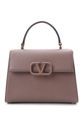 Женская сумка vsling medium VALENTINO темно-бежевого цвета по цене 191500 руб., арт. WW2B0J20/KGW | Фото 1 Женская сумка vsling medium VALENTINO темно-бежевого цвета, арт. WW2B0J20/KGW | Фото 1 (Материал: Натуральная кожа; Сумки-технические: Сумки top-handle; Ремень/цепочка: На ремешке; Размер: medium)
