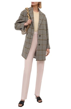 Женское шерстяное пальто KITON бежевого цвета по цене 364500 руб., арт. D52610S06542 | Фото 2 Женское шерстяное пальто KITON бежевого цвета, арт. D52610S06542 | Фото 2 (Рукава: Длинные; Длина (верхняя одежда): До середины бедра; Материал подклада: Шелк; Материал внешний: Шерсть; Стили: Кэжуэл; 1-2-бортные: Однобортные)