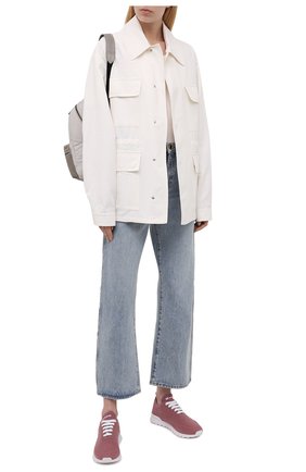 Женские текстильные кроссовки KITON розового цвета по цене 61350 руб., арт. DSSFITSN00810 | Фото 2 Женские текстильные кроссовки KITON розового цвета, арт. DSSFITSN00810 | Фото 2 (Материал внутренний: Натуральная кожа; Материал внешний: Текстиль; Подошва: Платформа)