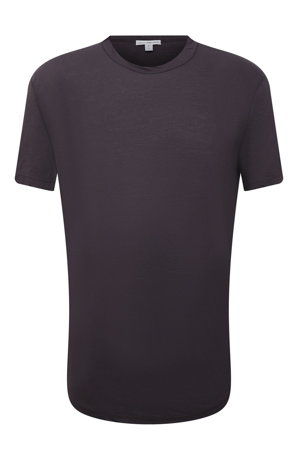 Мужская хлопковая футболка JAMES PERSE серого цвета, арт. MKJ3360 | Фото 1 (Принт: Без принта; Рукава: Короткие; Длина (для топов): Стандартные; Материал внешний: Хлопок; Стили: Кэжуэл)