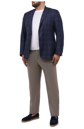 Мужской шерстяной пиджак CANALI синего цвета по цене 132000 руб., арт. 23275/CF02798/111/60-64 | Фото 2 Мужской шерстяной пиджак CANALI синего цвета, арт. 23275/CF02798/111/60-64 | Фото 2