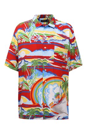 Мужская рубашка из вискозы POLO RALPH LAUREN красного цвета по цене 21000 руб., арт. 711835514/5346/PRL BS | Фото 1 Мужская рубашка из вискозы POLO RALPH LAUREN красного цвета, арт. 711835514/5346/PRL BS | Фото 1