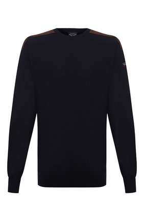 Мужской шерстяной свитер PAUL&SHARK темно-синего цвета по цене 41850 руб., арт. 11311094/FUV/3XL-6XL | Фото 1 Мужской шерстяной свитер PAUL&SHARK темно-синего цвета, арт. 11311094/FUV/3XL-6XL | Фото 1