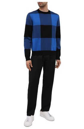 Мужской хлопковый джемпер BERLUTI синего цвета по цене 104000 руб., арт. R20KRL174-001 | Фото 2 Мужской хлопковый джемпер BERLUTI синего цвета, арт. R20KRL174-001 | Фото 2