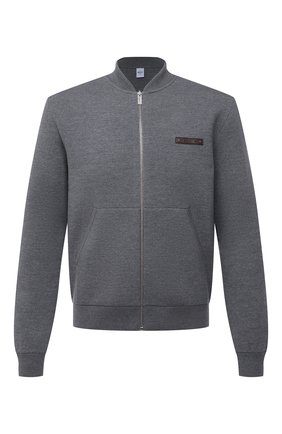 Мужской шерстяной кардиган BERLUTI серого цвета по цене 175000 руб., арт. R20KCL62-002 | Фото 1 Мужской шерстяной кардиган BERLUTI серого цвета, арт. R20KCL62-002 | Фото 1