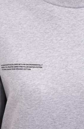 Мужские хлопковый свитшот PANGAIA серого цвета, арт. 20FCU01-038-FEM001 | Фото 5 (Материал внешний: Хлопок; Стили: Спорт-шик; Женское Кросс-КТ: Свитшот-одежда)