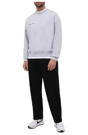 Мужские хлопковый свитшот PANGAIA серого цвета, арт. 20FCU01-038-FEM001 | Фото 6 (Материал внешний: Хлопок; Стили: Спорт-шик; Женское Кросс-КТ: Свитшот-одежда)