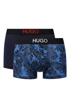 Мужские комплект из двух боксеров HUGO синего цвета по цене 4200 руб., арт. 50454316 | Фото 1 Мужские комплект из двух боксеров HUGO синего цвета, арт. 50454316 | Фото 1