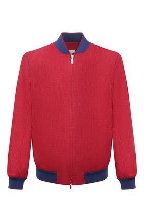 Мужской льняной бомбер ZILLI красного цвета по цене 162500 руб., арт. MFV-17093-6018/0002 | Фото 1 Мужской льняной бомбер ZILLI красного цвета, арт. MFV-17093-6018/0002 | Фото 1