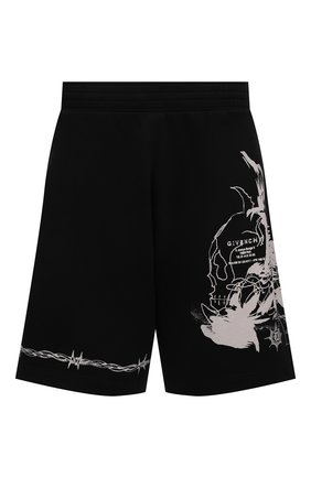 Мужские хлопковые шорты GIVENCHY черного цвета по цене 62350 руб., арт. BM50WT3Y6U | Фото 1 Мужские хлопковые шорты GIVENCHY черного цвета, арт. BM50WT3Y6U | Фото 1