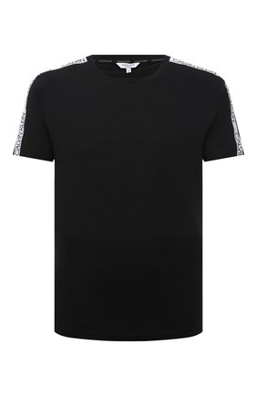 Мужская хлопковая футболка CALVIN KLEIN черного цвета по цене 4950 руб., арт. KM0KM00607 | Фото 1 Мужская хлопковая футболка CALVIN KLEIN черного цвета, арт. KM0KM00607 | Фото 1 (Материал внешний: Хлопок; Принт: Без принта; Рукава: Короткие; Кросс-КТ: Пляж; Стили: Спорт-шик; Длина (для топов): Стандартные)