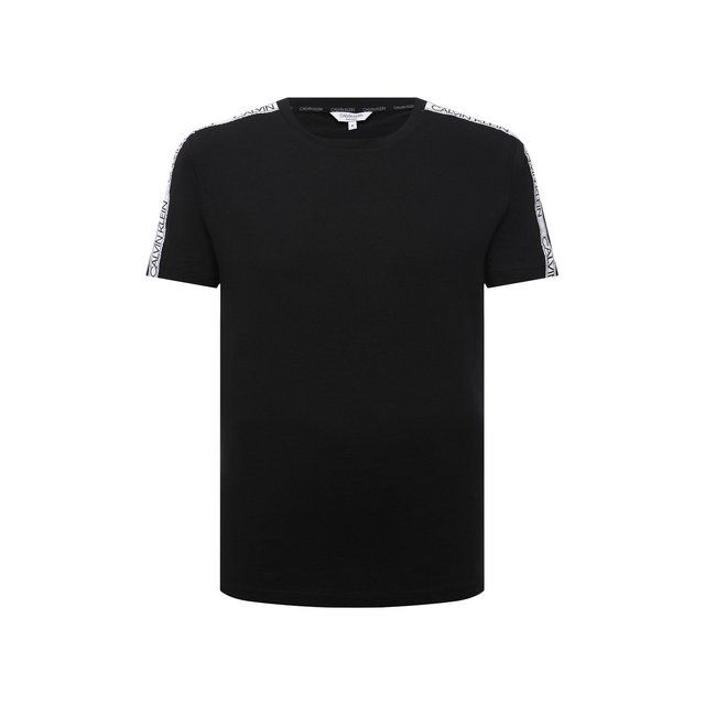 Хлопковая футболка Calvin Klein черного цвета