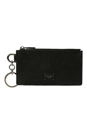 Мужской кожаный футляр для кредитных карт DOLCE & GABBANA черного цвета, арт. BP2524/AZ602 | Фото 1 (Материал: Натуральная кожа)
