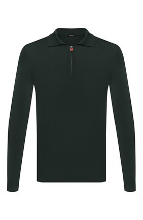 Мужское поло из кашемира и шелка KITON зеленого цвета по цене 135500 руб., арт. UK05Z | Фото 1 Мужское поло из кашемира и шелка KITON зеленого цвета, арт. UK05Z | Фото 1 (Материал внешний: Шерсть, Кашемир; Длина (для топов): Стандартные; Застежка: Молния; Рукава: Длинные; Стили: Кэжуэл)