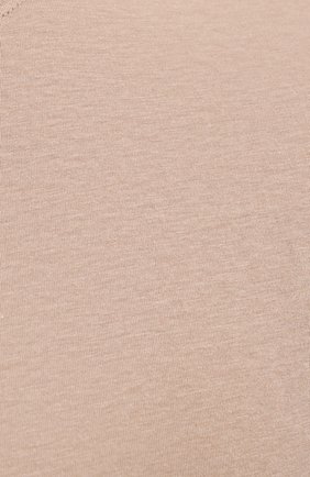 Мужская хлопковая футболка  BRUNELLO CUCINELLI бежевого цвета, арт. M0T611308 | Фото 5 (Принт: Без принта; Рукава: Короткие; Длина (для топов): Стандартные; Материал внешний: Хлопок; Размерность: Маломерит; Стили: Кэжуэл)