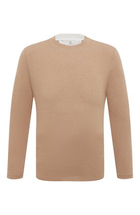 Мужская хлопковый лонгслив BRUNELLO CUCINELLI бежевого цвета по цене 32900 руб., арт. M0T617433 | Фото 1 Мужская хлопковый лонгслив BRUNELLO CUCINELLI бежевого цвета, арт. M0T617433 | Фото 1 (Материал внешний: Хлопок; Длина (для топов): Стандартные; Принт: Без принта; Рукава: Длинные; Стили: Кэжуэл)