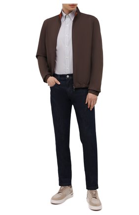 Мужская хлопковая рубашка POLO RALPH LAUREN серого цвета по цене 11050 руб., арт. 710842631/4656E | Фото 2 Мужская хлопковая рубашка POLO RALPH LAUREN серого цвета, арт. 710842631/4656E | Фото 2