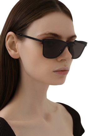 Женские солнцезащитные очки SAINT LAURENT черного цвета, арт. SL 51 MASK | Фото 2 (Тип очков: С/з; Очки форма: Квадратные)