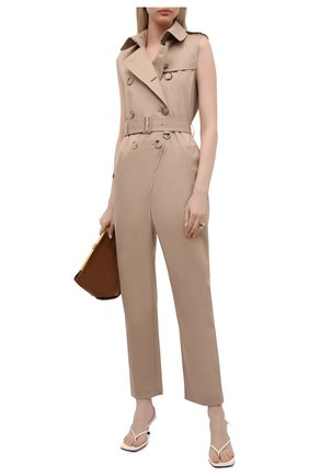 Женский хлопковый комбинезон BURBERRY бежевого цвета по цене 145000 руб., арт. 4567709 | Фото 2 Женский хлопковый комбинезон BURBERRY бежевого цвета, арт. 4567709 | Фото 2