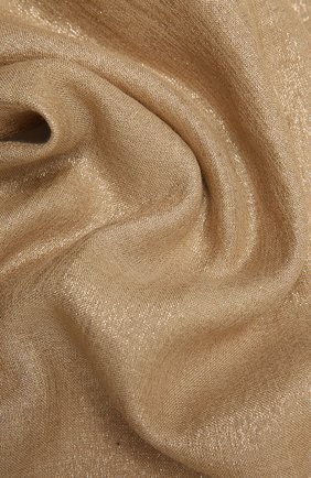 Женский шарф из смеси кашемира и шелка BRUNELLO CUCINELLI золотого цвета по цене 76900 руб., арт. MSCDAR097P | Фото 2 Женский шарф из смеси кашемира и шелка BRUNELLO CUCINELLI золотого цвета, арт. MSCDAR097P | Фото 2 (Материал: Шерсть, Кашемир, Текстиль)