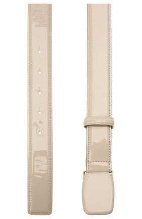 Женский кожаный ремень GIORGIO ARMANI светло-бежевого цвета по цене 49950 руб., арт. Y1I270/YQH2A | Фото 2 Женский кожаный ремень GIORGIO ARMANI светло-бежевого цвета, арт. Y1I270/YQH2A | Фото 2 (Материал: Натуральная кожа)