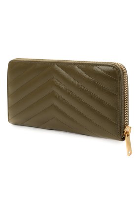 Женские кожаное портмоне monogram SAINT LAURENT хаки цвета по цене 57350 руб., арт. 358094/B0W01 | Фото 2 Женские кожаное портмоне monogram SAINT LAURENT хаки цвета, арт. 358094/B0W01 | Фото 2