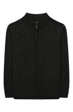 Детский кардиган EMPORIO ARMANI хаки цвета по цене 13000 руб., арт. 6K4M63/4M1CZ | Фото 1 Детский кардиган EMPORIO ARMANI хаки цвета, арт. 6K4M63/4M1CZ | Фото 1