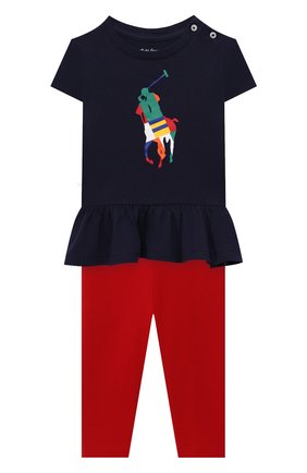 Детский комплект из футболки и брюк POLO RALPH LAUREN разноцветного цвета по цене 12700 руб., арт. 310846233 | Фото 1 Детский комплект из футболки и брюк POLO RALPH LAUREN разноцветного цвета, арт. 310846233 | Фото 1 (Рукава: Короткие; Кросс-КТ НВ: Костюм; Ростовка одежда: 9 мес | 74 см, 12 мес | 80 см, 18 мес | 86 см)