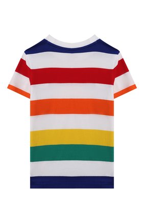 Детская хлопковая футболка POLO RALPH LAUREN разноцветного цвета по цене 3350 руб., арт. 321844644 | Фото 2 Детская хлопковая футболка POLO RALPH LAUREN разноцветного цвета, арт. 321844644 | Фото 2 (Рукава: Короткие; Материал внешний: Хлопок; Ростовка одежда: 18 мес | 86 см, 3 года | 98 см, 4 года | 104 см)
