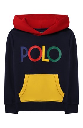 Детский хлопковое худи POLO RALPH LAUREN темно-синего цвета по цене 7945 руб., арт. 321844797 | Фото 1 Детский хлопковое худи POLO RALPH LAUREN темно-синего цвета, арт. 321844797 | Фото 1