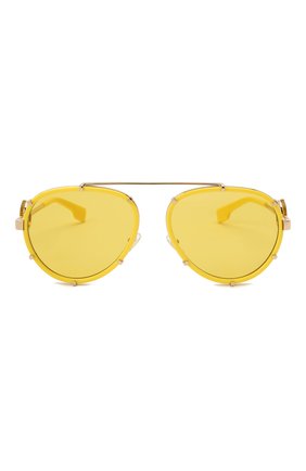 Женские солнцезащитные очки VERSACE желтого цвета по цене 23300 руб., арт. 2232-14736D | Фото 4 Женские солнцезащитные очки VERSACE желтого цвета, арт. 2232-14736D | Фото 4