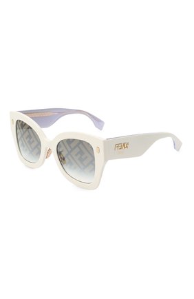 Женские солнцезащитные очки FENDI белого цвета по цене 25200 руб., арт. 0434/G SZJ | Фото 1 Женские солнцезащитные очки FENDI белого цвета, арт. 0434/G SZJ | Фото 1 (Тип очков: С/з; Оптика Гендер: оптика-женское; Очки форма: Бабочка)
